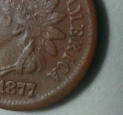 1877-Indian-Head-Penny.-Error-Or-Wear?